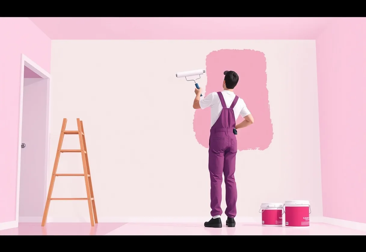 Peintre Lys-lez-Lannoy 59390 en intervention sur un chantier