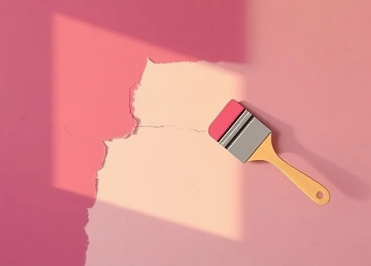 Ponçage et rebouchage des fissures avant mise en peinture